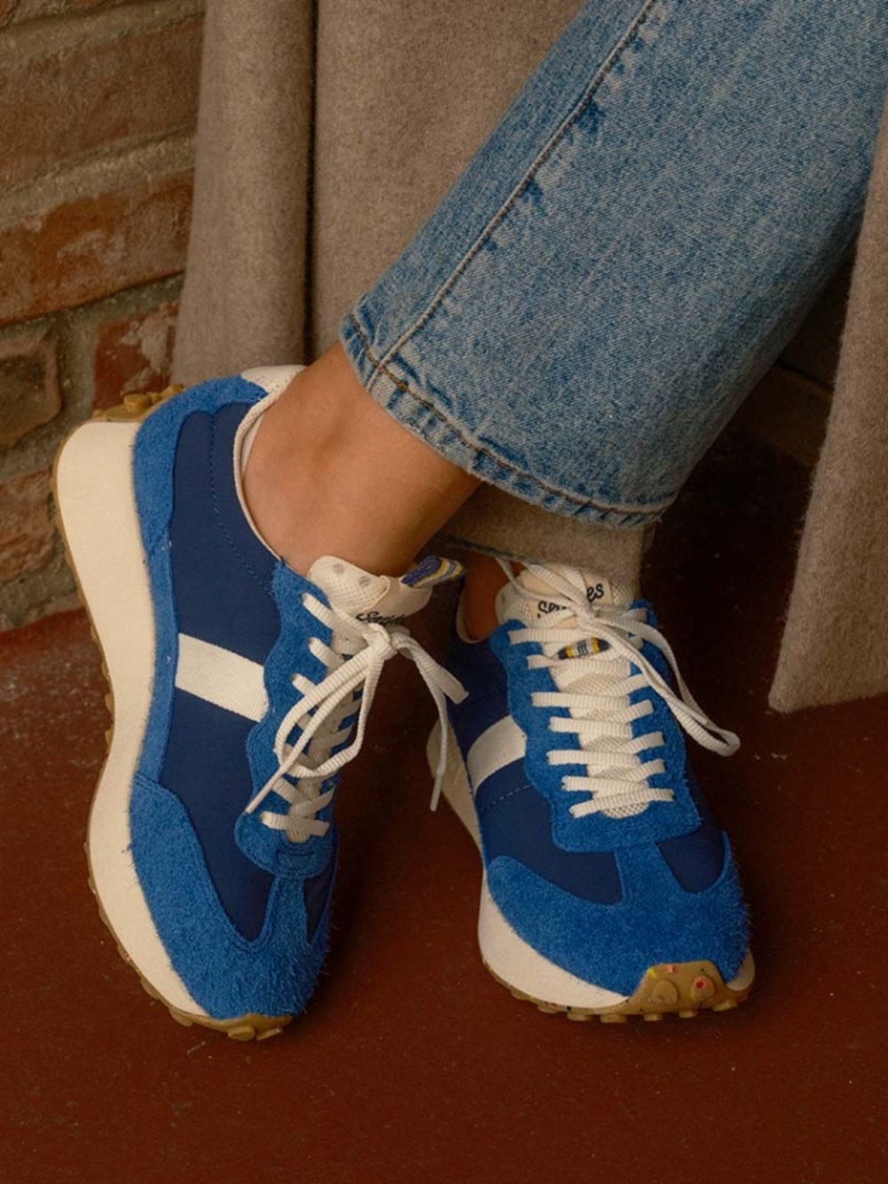 SeaVees California Acorn Trainers Suede Varsity Blue Women 9 Vintage Look